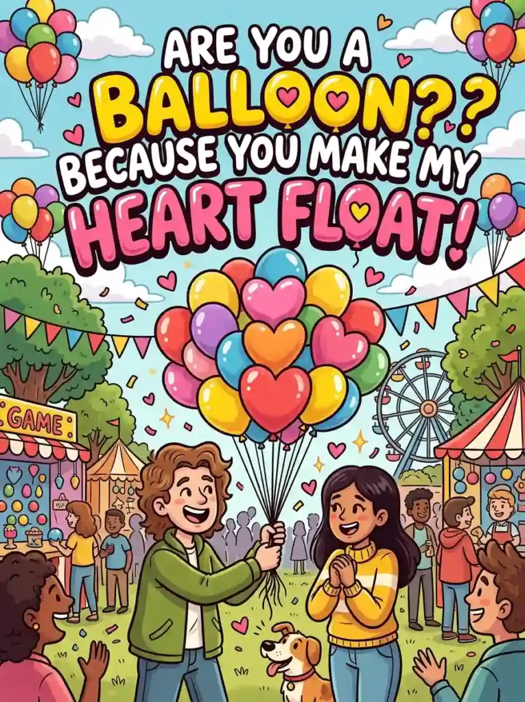 Balloon pun caption