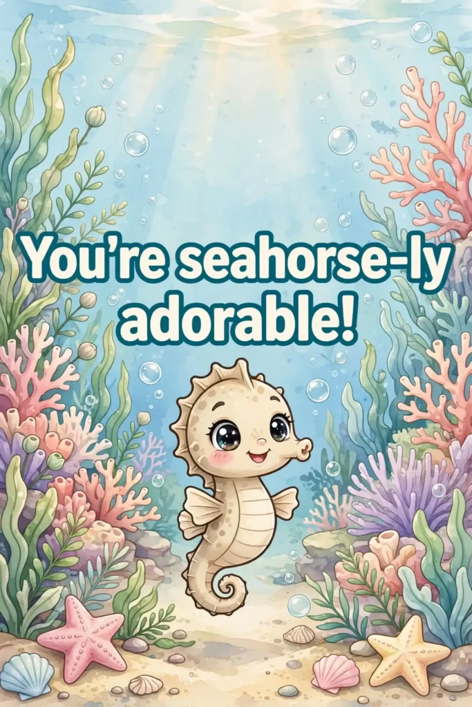 Cute Seahorse Puns