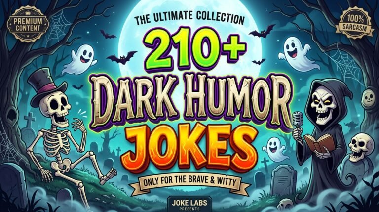 210+ Dark Humor Jokes for Adults Who Love Twisted Comedy