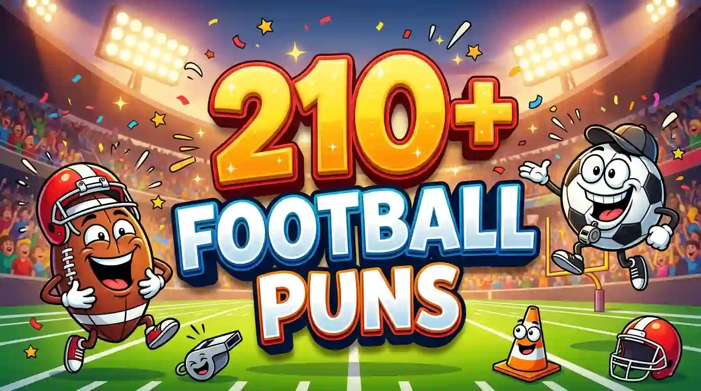 210+ Football Puns That Will Make Your Heart Love Score