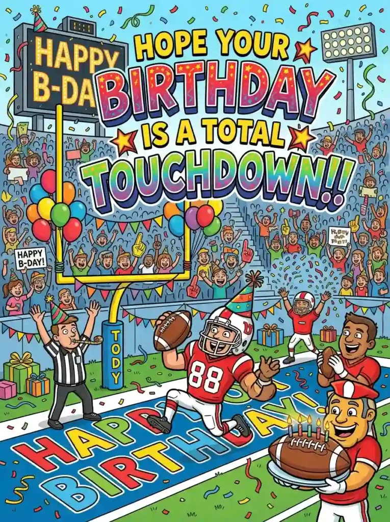 Football birthday puns