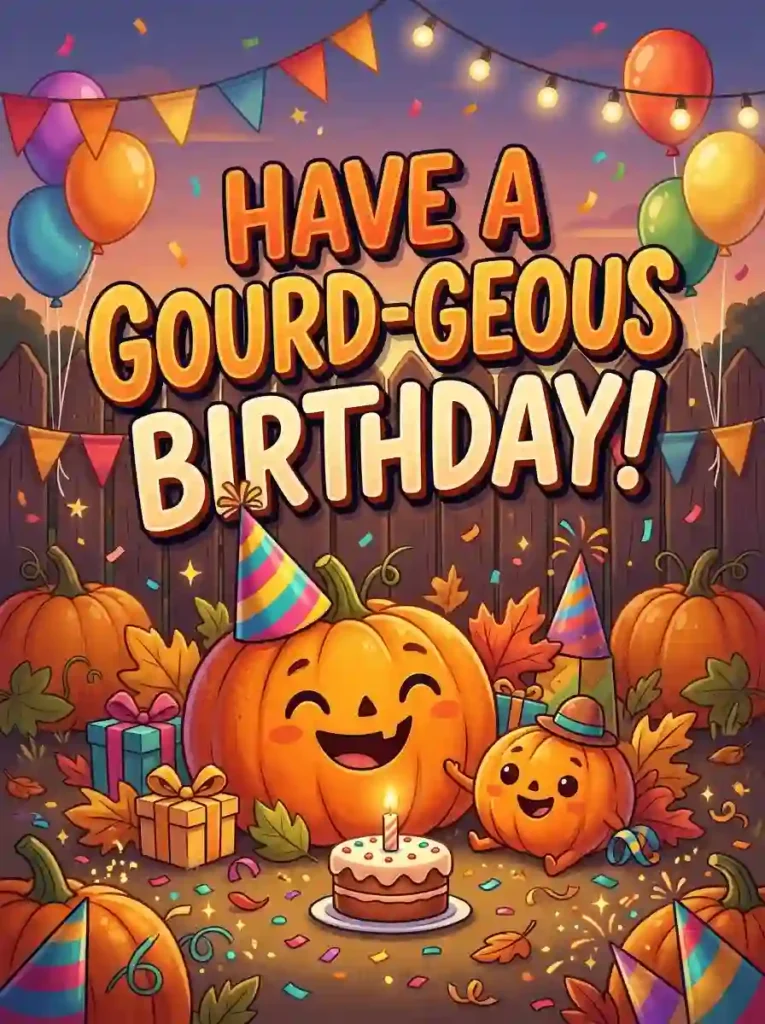 Pumpkin birthday puns