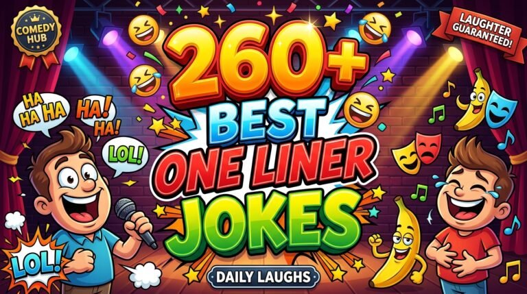 260+ Best One Liner Jokes That Make You Laugh Instantly
