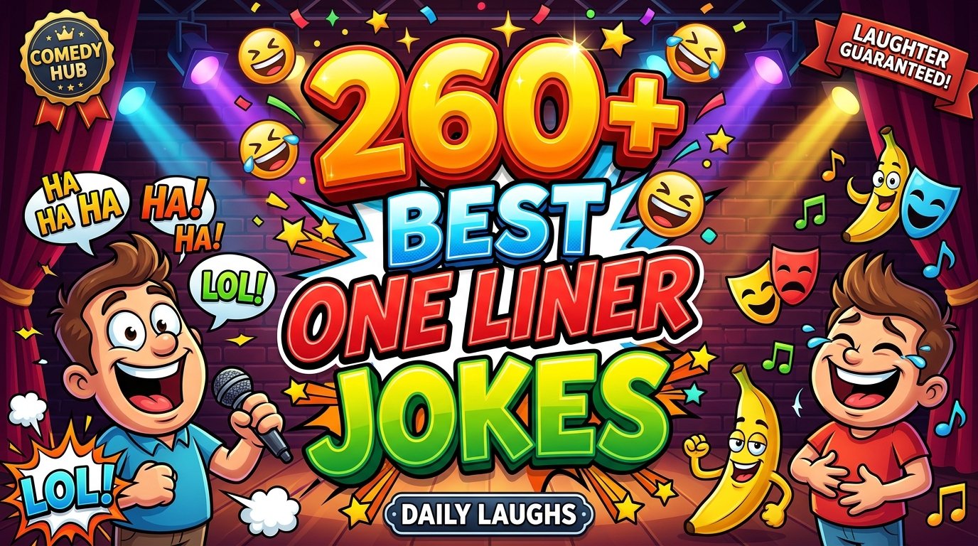260+ Best One Liner Jokes That Make You Laugh Instantly