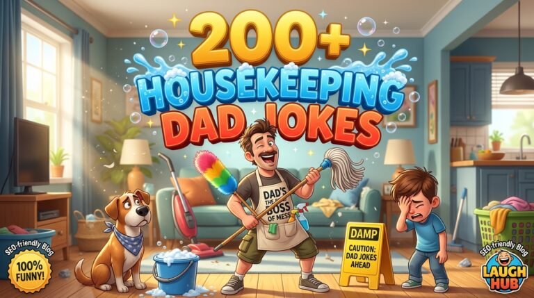200+ Housekeeping Dad Jokes That Will Make You Laugh While Cleaning
