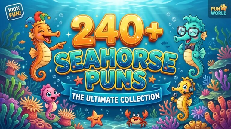240+ Seahorse Puns One-Liners for Quick Ocean-Themed Laughs